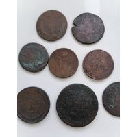 Сборка крупных монет разных царей.