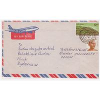 Конверт, прошедший почту из Индии в Беларусь
