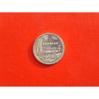 1 франк 2001г. Французская  Полинезия.