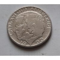 1 крона 1990 г. Швеция