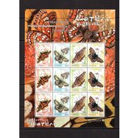 Беларусь-2004,(Мих.557-560)  буклет  Бабочки