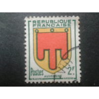 Франция 1949 герб Оверна