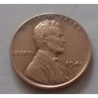 1 цент, США 1941 г.