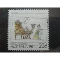 Австралия 1988 Коммерция, комикс 20 центов