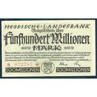 Германия, 500 миллионов марок 1923 год.