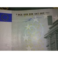 Европейский Союз. 5 евро (образца 2002 года), подпись Вима Дуйзенберга
