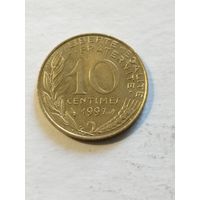 Франция 10 сантим 1997