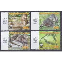 2005 Берег Слоновой Кости 1349-1352 WWF / Фауна 12,00 евро