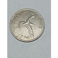Бермуды 25 центов 1997 года .