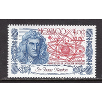 Монако 1987 MNH 300 лет Закона всемирного тяготения Ньютона Физика