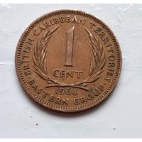 Восточные Карибы 1 цент, 1964 4-8-9