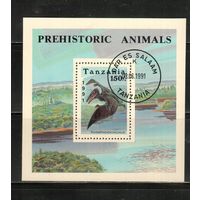 Танзания-1991(Мих.Бл.146)  гаш. , Фауна, Доисторические животные