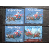 Бельгия 2010 Рождество с разновидностями Михель-5,4 евро гаш