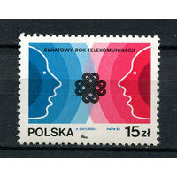 Польша - 1983 - Всемирный год коммуникаций - [Mi. 2887] - полная серия - 1 марка. MNH.  (Лот 243AE)
