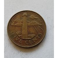 Барбадос 5 центов, 1988