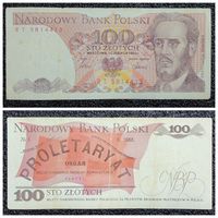 100 злотых Польша 1986 г.