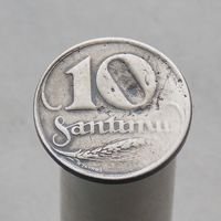 Латвия 10 сантимов 1922