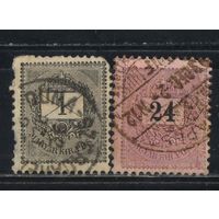 Венгрия Австро-Венгрия 1888 Конверт с черным номиналом Стандарт Перф А #27A,36A