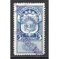 Гербовая марка Латвия 1922 год 1 марка