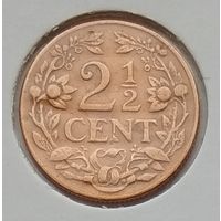Кюрасао 2,5 цента 1944 г. В холдере
