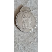 Монета Германия Саксония Талер 1786 год