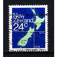 1982 Новая Зеландия. Карта