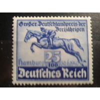 Рейх 1940 Голубая лента, скачки в Гамбурге** Михель-26,0 евро