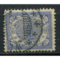 Нидерландская Индия - 1909 - Цифры 4С - [Mi. 97] - полная серия - 1 марка. Гашеная.  (Лот 73EW)-T25P3