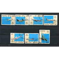Никарагуа - 1986 - Авиация - [Mi. 2696-2702] - полная серия - 7 марок. Гашеные.  (LOT Ei17)-T10P38
