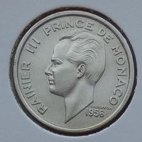 Монако 100 франков 1956 г. В холдере