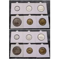Распродажа с 1 рубля!!! Новая Зеландия 6 монет (5, 10, 20, 50 центов, 1, 2 доллара) 2003-2005 гг. UNC