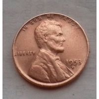 1 цент, США 1953 D