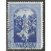 Мальта. 100 лет Догме о непорочном зачатии. 1953г. Mi#235.