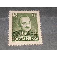 Польша 1950  Стандарт. Президент Болеслав Берут. Чистая марка