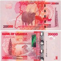 Уганда 20000 шиллингов 2021 год  UNC