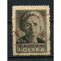 Польша - 1947 - Мария Склодовская-Кюри 10Zt - [Mi.460a] - 1 марка. Гашеная.  (Лот 54ER)-T7P24