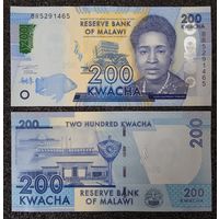 200 квача Малави 2022 г. UNC