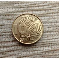 Werty71 Гвинея 10 франков 1985 Пальмовый лист Блеск