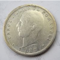 Румыния 1 лей 1906 серебро .9-298