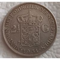 Нидерланды 2 1/2 гульдена 1931