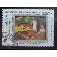 Мадагаскар 1988 живопись Поль Гоген