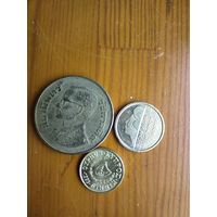 Кипр 1 цент 1998, Нидерланды 25 центов 1997, Тайланд-28