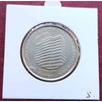 Панама 50 сентесимо, 2009 100 лет Национальному банку Панамы. Монета в холдере!