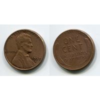 США. 1 цент (1957, буква D)