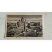 Рим. Площадь Площадь Святого Петра. 1930-е. Чистая