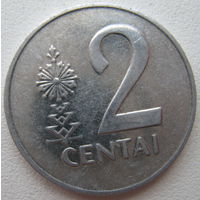 Литва 2 цента 1991 г.