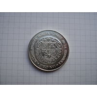 Доминикана 10 песо 1975 "Международный банковский конгресс" UNC, серебро