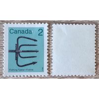 Канада 1984 Артефакты наследия.Рыболовное копье. Mi-CA 854F. Перф 13 х 13 1/2