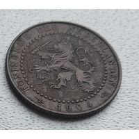 Нидерланды 1 цент, 1904 8-9-16