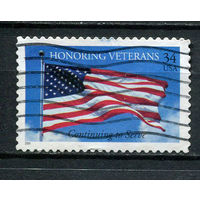 США - 2001 - Флаг - [Mi. 3461] - полная серия - 1 марка. Гашеная.  (Лот 18CG)
